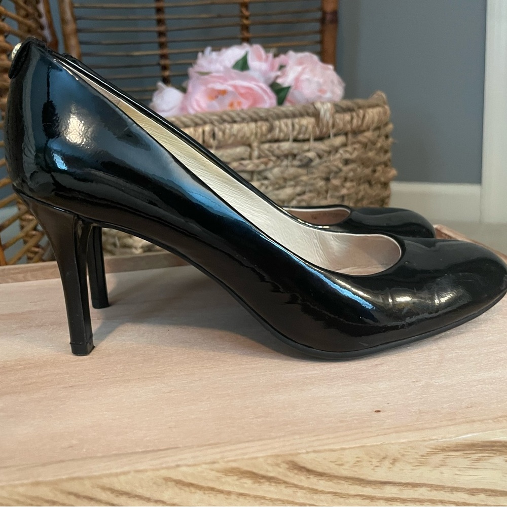 Michael Kors black patent leather heels